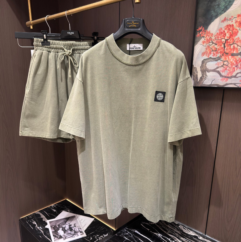 스톤아일랜드 고품질 반팔 반바지 세트 02