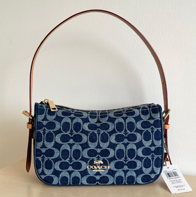 코치 케일리 시그니처 데님 숄더백 CY701
