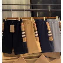 버버리 바지 데님 Burberry Check Panel Cotton Shorts 4컬러 80575171