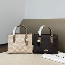 코치 블록 시그니처 캔버스 Maggie 스몰 토트백 2컬러 CY676