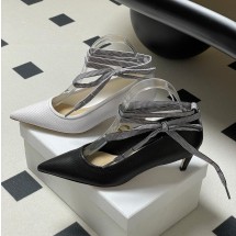 디올 펀칭 양가죽 레이스업 힐 2컬러 KCV329LAB