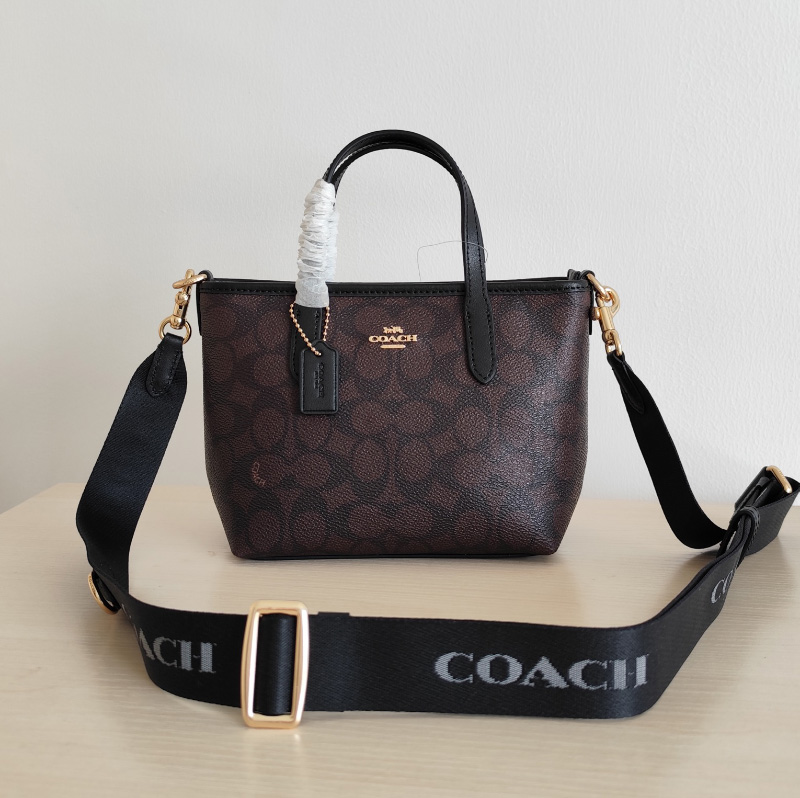 코치 시티 시그니처 캔버스 미니 토트백 4컬러 CW032