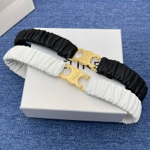 셀린느 스크런치 스몰 트리옹프 3.0CM 벨트 2컬러 45BCI3AGQ
