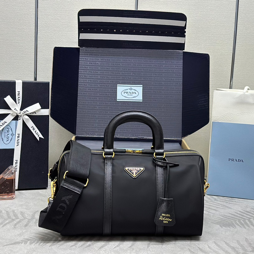 프라다 미디움 리나일론 사피아노 탑 핸들백 2컬러 1BB233