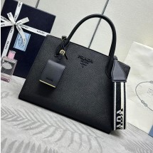 프라다 사피아노 모노크롬 토트백 미듐 1BA155