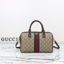 구찌 오피디아 미디엄 보스턴백 백 베이지 브라운 GG 패브릭 2컬러 836825