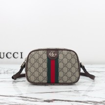 구찌 오피디아 스몰 Camera 백 베이지 브라운 GG 패브릭 838480