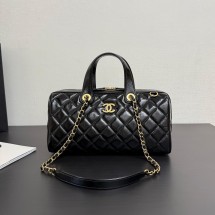 샤넬 25FW 볼링백 라지 블랙 캐비어 AS5579