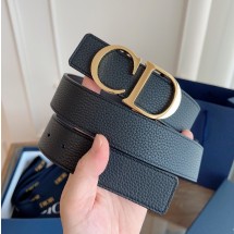 디올 HOMME 벨트 CD 골드 로고 3.5CM 4353ORTAM H16Q