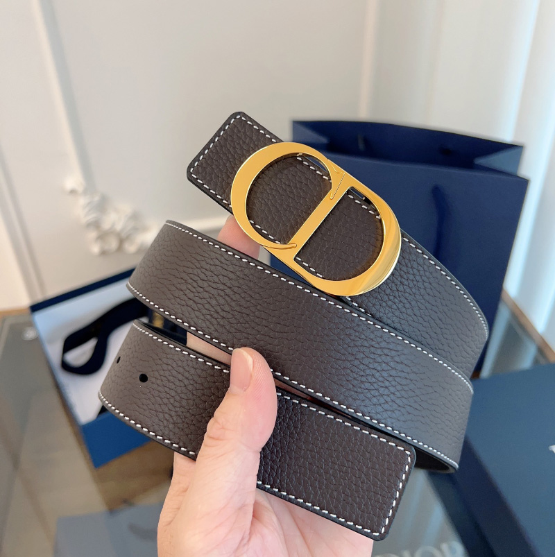 디올 클래식 심플 모던 소가죽 3.5CM 남성벨트 4371ORTAMH16Q