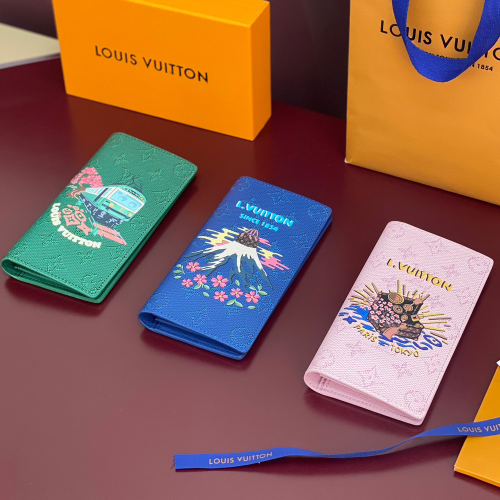 루이비통 브라짜 월릿 모노그램 프린팅 남여공용 장지갑  3컬러 M25985