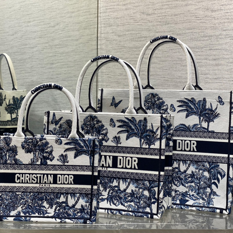 디올 리비에라 북 토트 백 뜨왈 드 주이 팜스  M1296ZEYD