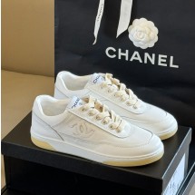 샤넬 24SS 제니 테니스 스니커즈 올화이트 G39978