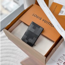 루이비통 포켓 오거나이저 다모플라주 블랙 카드지갑 M14928