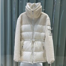 몽클레어 여자 ESCAUT 숏 다운 자켓 화이트 I20931A00042M3308034