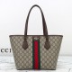 구찌 오피디아 클래식 스트라이프 캔버스 미듐 토트백 83683 FAE0J