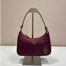 프라다 사피아노 스트랩 호보백 리나일론 여성 숄더백 리에디션 1NE204