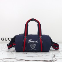 구찌 GUCCI 스몰 프린트 캔버스 더플백 816865