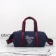 구찌 GUCCI 스몰 프린트 캔버스 더플백 816865