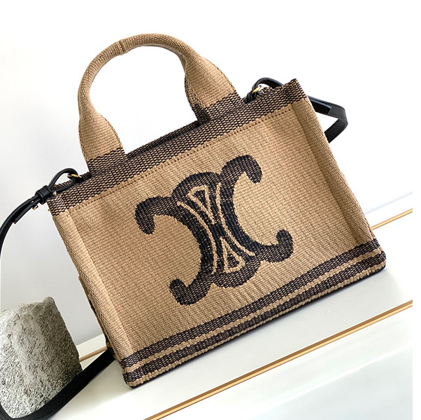 셀린느 카바스 스몰 토트백 데님  베이지 199162