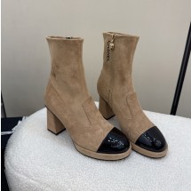 샤넬 프리 투톤 하트 지퍼 앵클부츠 2컬러 G45195