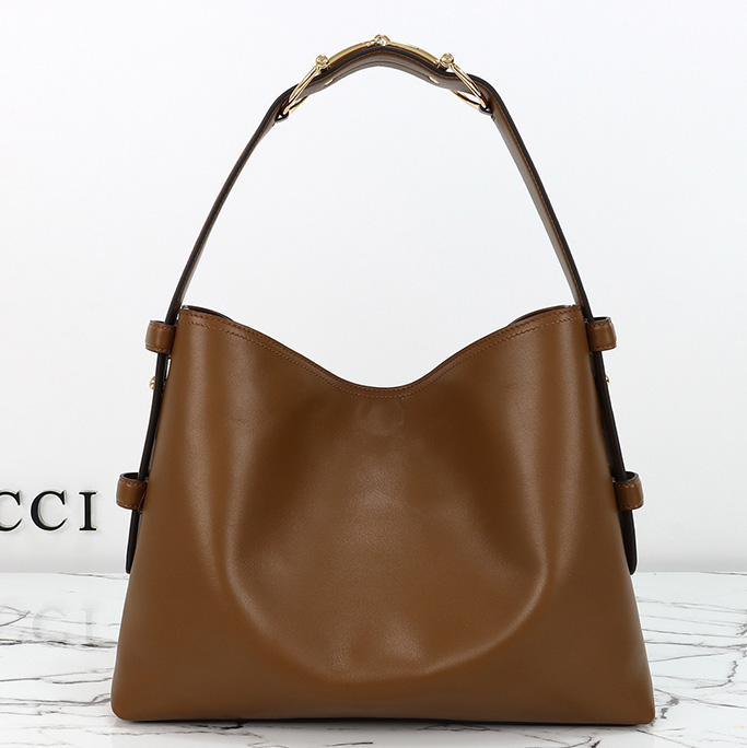 구찌 베아트릭스 미디엄 토트백 브라운 850926