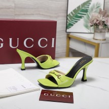 구찌 호르세빗 레더 홀스빗 스퀘어코 스트랩 일자 8.5CM 그린 832468