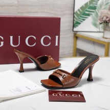 구찌 호르세빗 레더 홀스빗 스퀘어코 스트랩 일자 8.5CM 브라운 832468