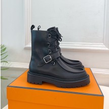 에르메스 랜드 앵클 부츠 블랙  4.0CM 신발 여성 H252104Z