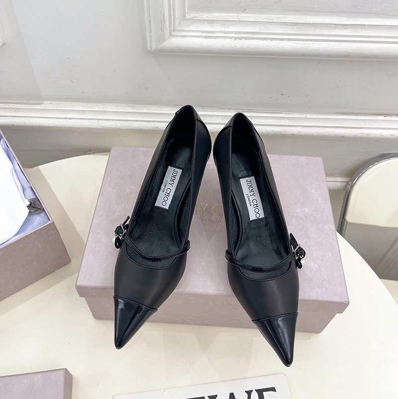 지미추 아렌 펄 장식 포인티드 토 펌프스 6.5CM 블랙 ARENPUMP65UHC