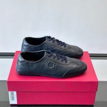 페라가모 구두 레이스업 드라이버 네이비 029848