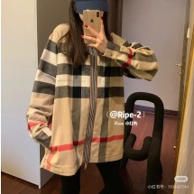 버버리 HAGUE 체크 울 코튼 지퍼 셔츠 80501351 F