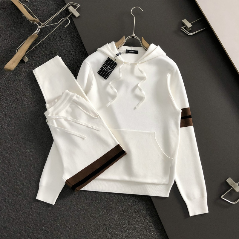 제냐 고품질 남성 후드티 상/하 세트 2컬러 01 F