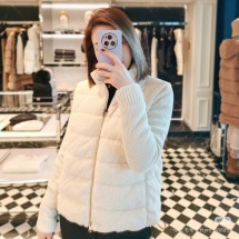 몽클레어 여성 패딩 울 테디 가디건 아이보리 K10939B00023M1115034   F