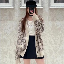 디올 오블리크 가디건 베이지 브라운 남여공용 213M233AT662  F