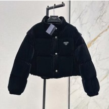 프라다 벨벳 다운 자켓 291805 18H4