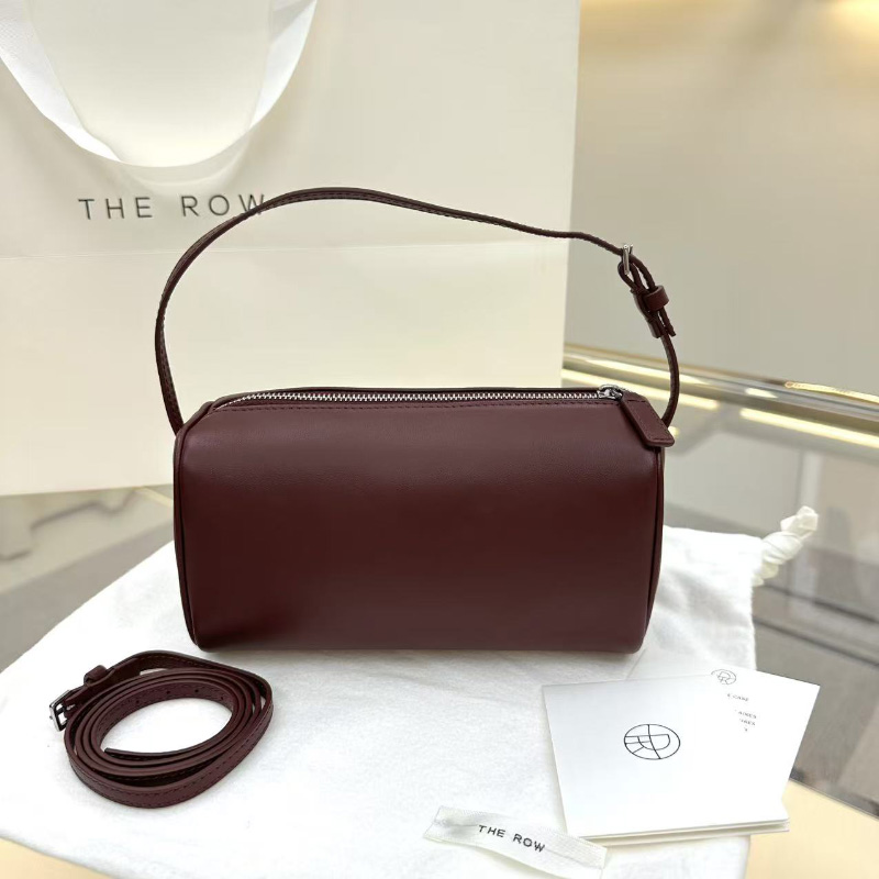 더로우 90s백 미니 토트백 버건디 W1281L614BRGNS