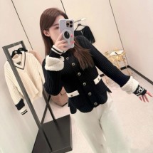 샤넬 25N 코코네쥬 가디건 CC로고 투톤 울 자켓 2컬러 P79691  Y