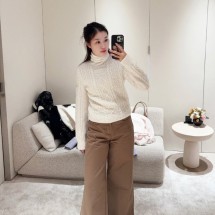 샤넬 25N 코코네쥬 터틀넥 니트 캐시미어 목티 꽈배기 P79702  Y