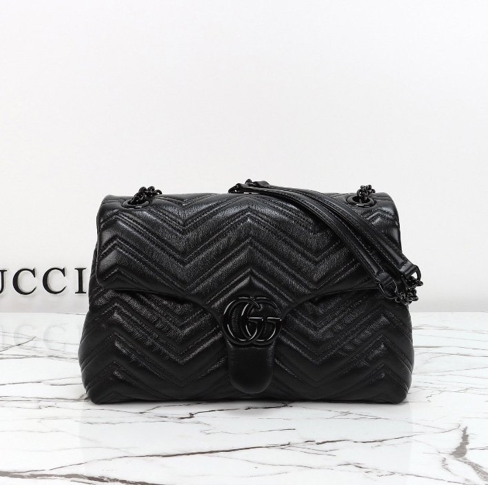 구찌 중형 GG 마몽 숄더백 850676