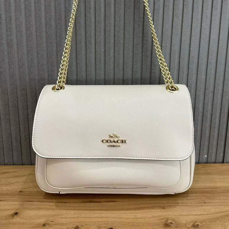 코치 여성 Elodie 크로스백 화이트 CCF09 SVBK