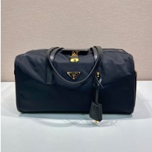 프라다 삼각로고 테수토 나일론 보스턴 숄더백 NERO 1BB135