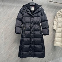 몽클레어 여성 점퍼 울 트리밍 후드 롱 다운 자켓 블랙 K20931C00022539ZD999   F