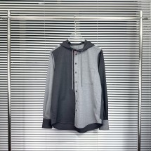 톰브라운 프레스코 펀믹스 후드 셔츠 P5MWL419F  F