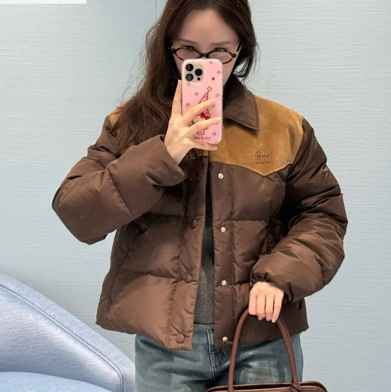 미우미우 폰제 다운 재킷 ML1371  Y