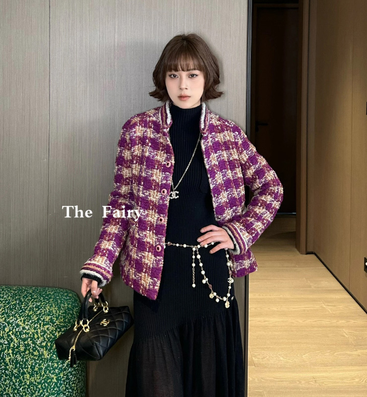 샤넬 25FW CC 로고 트위드 자켓 3컬러  P79640  Y