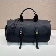 프라다 25FW 삼각로고 리나일론 더플백 블랙 2VC015