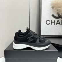 샤넬 26SS CC로고 스니커즈 스웨이드 블랙 G47010