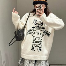 로에베 캣 아나그램 자수 울 스웨터 H526Y14KNQ  H