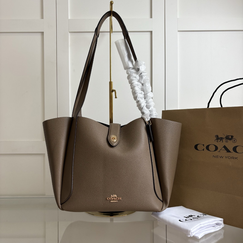 코치 해들리 턴락 토트백 크로스백 숄더백 브라운 CAL17